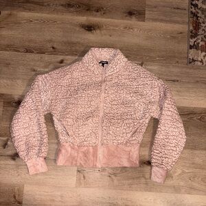 Express Sherpa full zip up jacket oversized